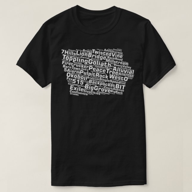 Iowa Breweries  T Shirt (Design framsida)