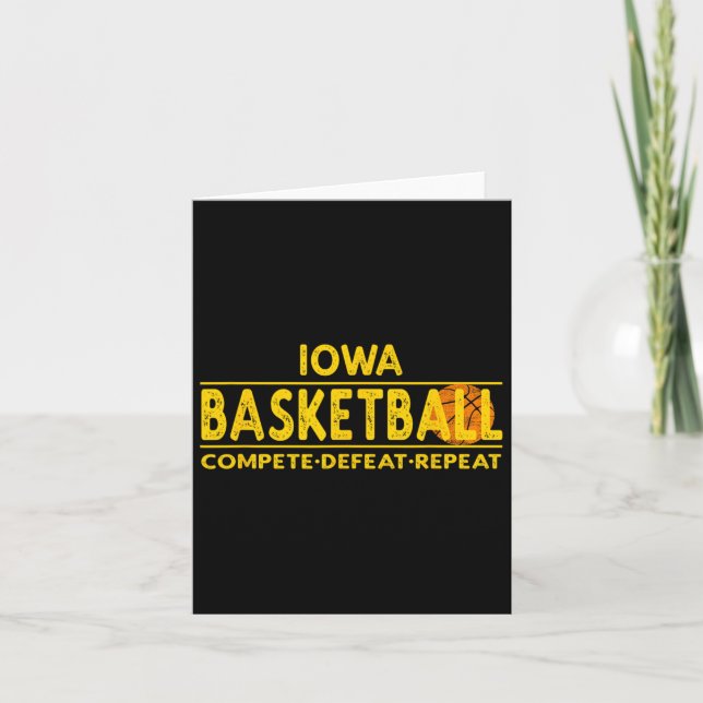 Iowa Bysketbyll - Upprepa utför Kort (Framsida)