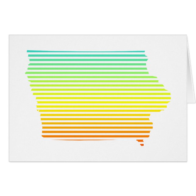 Iowa Chill-toning Hälsningskort (Framsidan Horizontal)