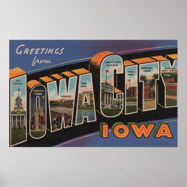 Iowa City, Iowa - Stora Brev Scenes Poster (Framsidan)