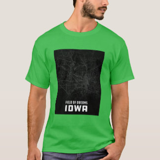Iowa City Kartöversikt T Shirt
