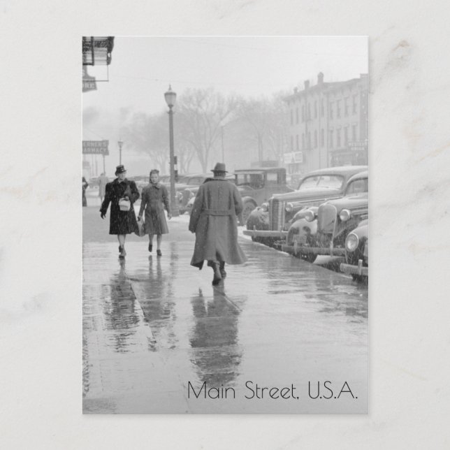 Iowa City Main Street Vykort (Framsida)