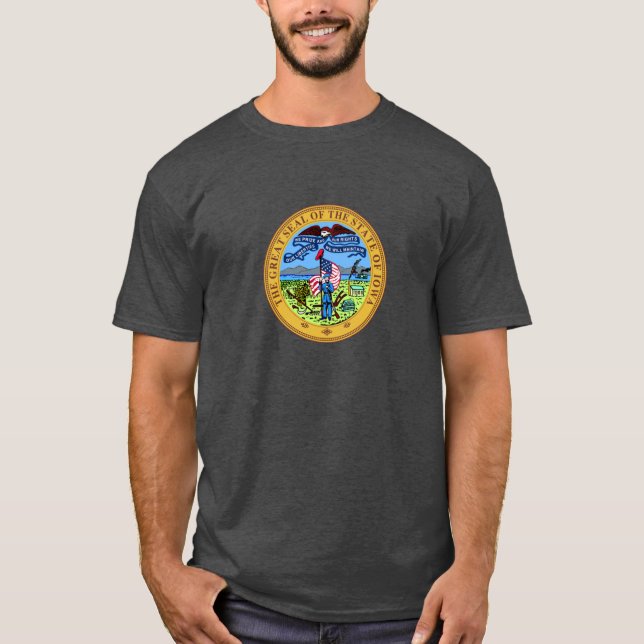 Iowa delstatssigill 1 t shirt (Framsida)