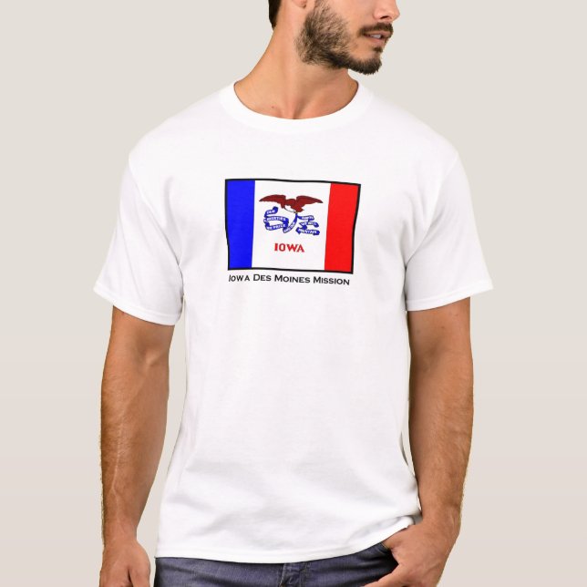 Iowa Des Moines LDS beskickningT-tröja T Shirt (Framsida)