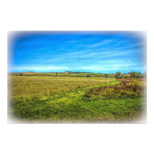 Iowa Farm Ligcape - Fall Fototryck