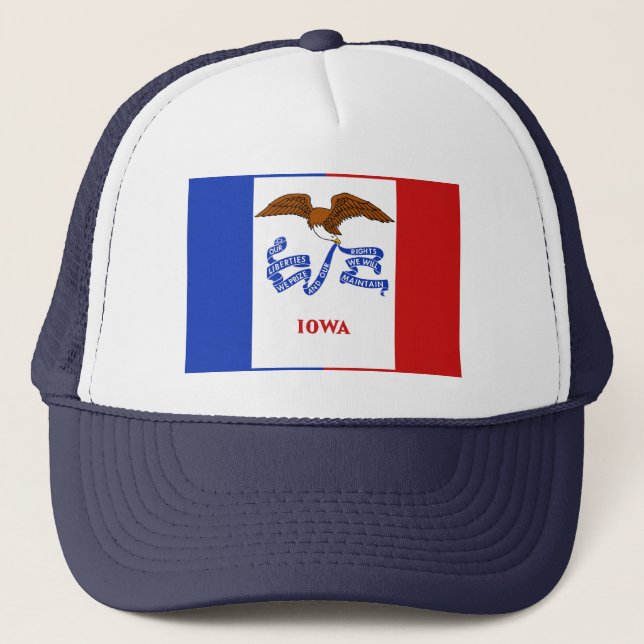 Iowa Flagga Hat Keps (Framsida)