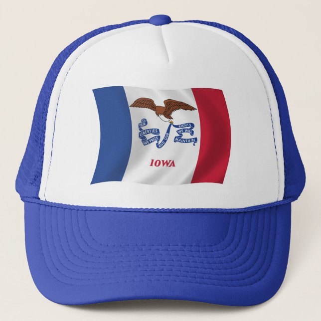 Iowa Flagga Hat Keps (Framsida)
