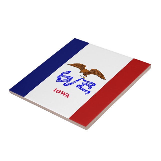 Iowa flagga kakelplatta (Sidan)