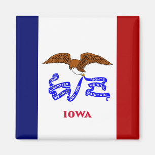 Iowa flagga magnet