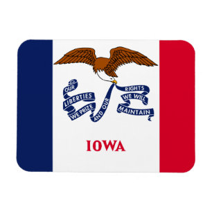 Iowa flagga magnet