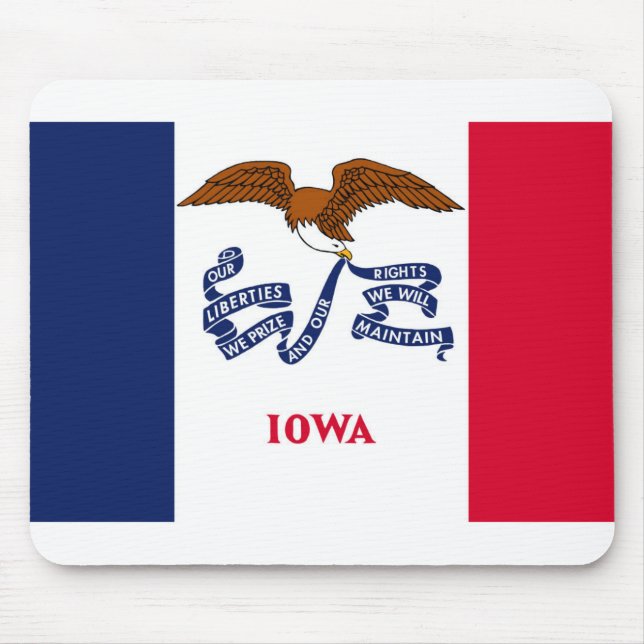 Iowa flagga musmatta (Framsidan)