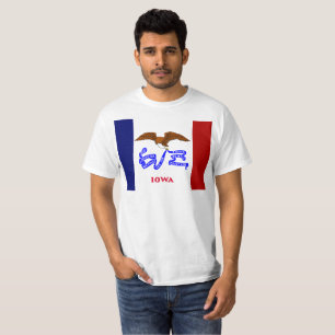 Iowa flagga t shirt