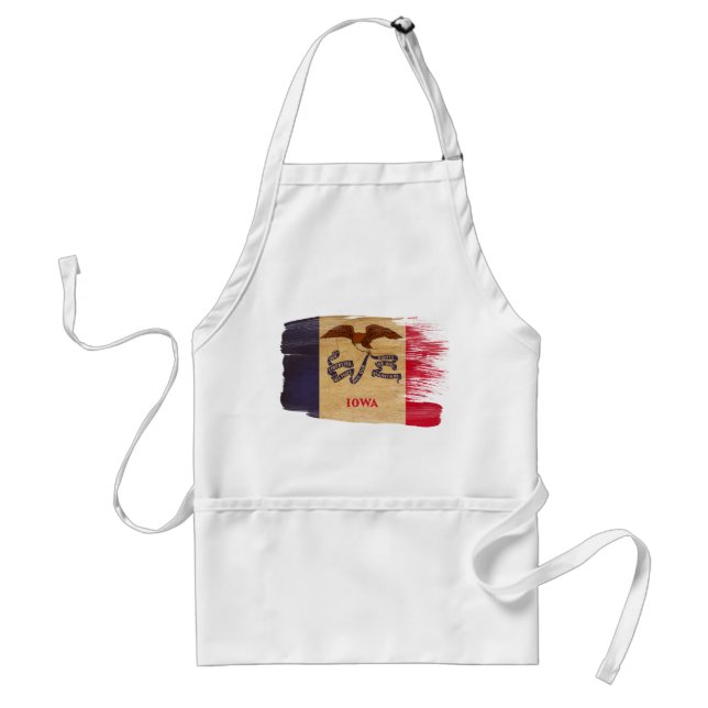 Iowa flaggaförkläde förkläde (Framsidan)