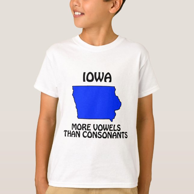 Iowa - Fler vokaler än konsonanter Tee (Framsida)