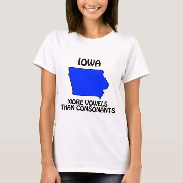 Iowa - Fler vokaler än konsonanter Tee (Framsida)