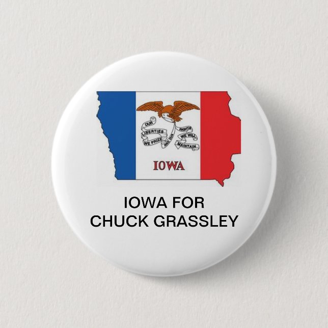 IOWA för CHUCK GRASSLEY SENATE-knapp Knapp (Framsida)