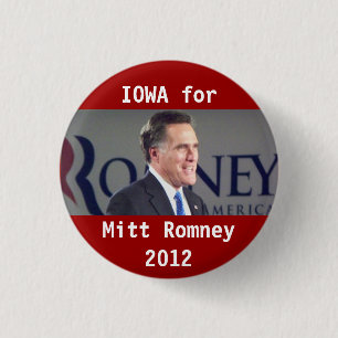 Iowa för det politiska Mitt Romney fotoet 2012 Knapp