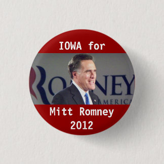 Iowa för det politiska Mitt Romney fotoet 2012 Knapp