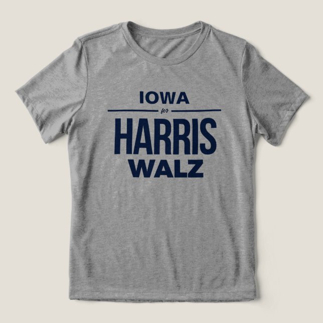 Iowa for Harris Walz T Shirt (Design Framsida)