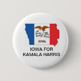 IOWA för Kamala Harris President 2024 Button Knapp