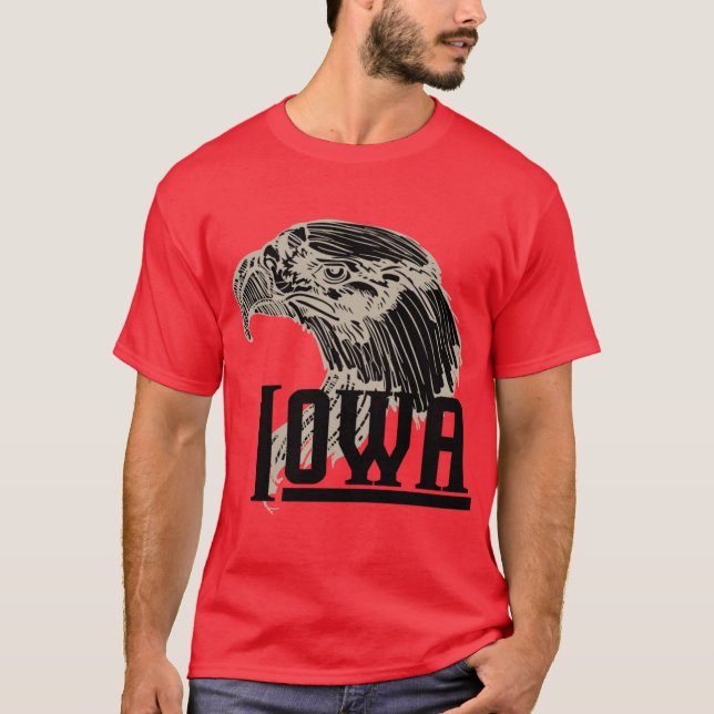 Iowa för män kvinnor och barn t shirt (Framsida)