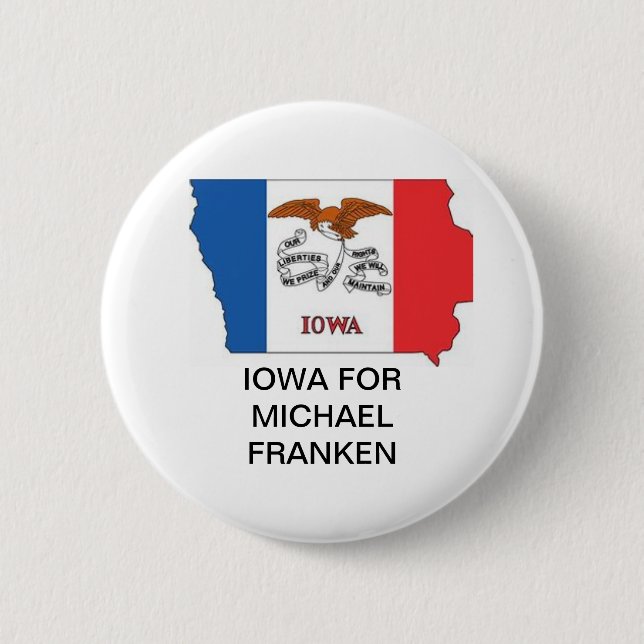 IOWA för MICHAEL FRANKEN SENATE Button Knapp (Framsida)