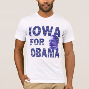 Iowa för Obama bedrövade T-tröja T-shirt
