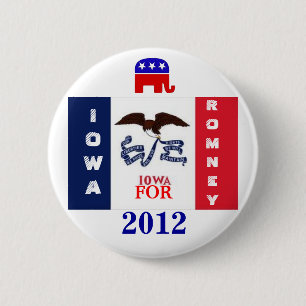 Iowa för Romney 2012 Knapp