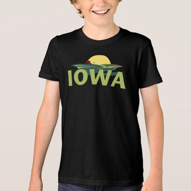 Iowa Förenta staterna T Shirt (Framsida)