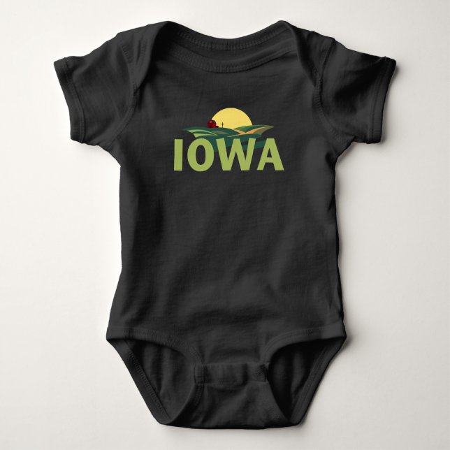 Iowa Förenta staterna T Shirt (Framsida)