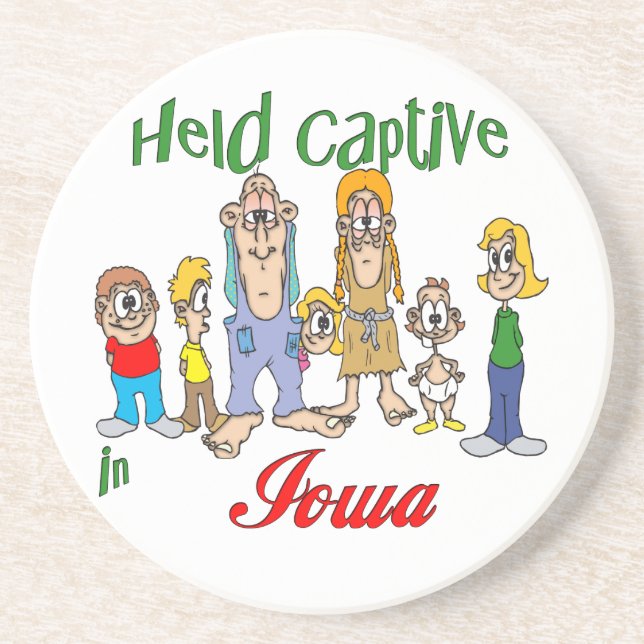 Iowa Funny Trailer Park Sandstone Underlägg (Framsidan)