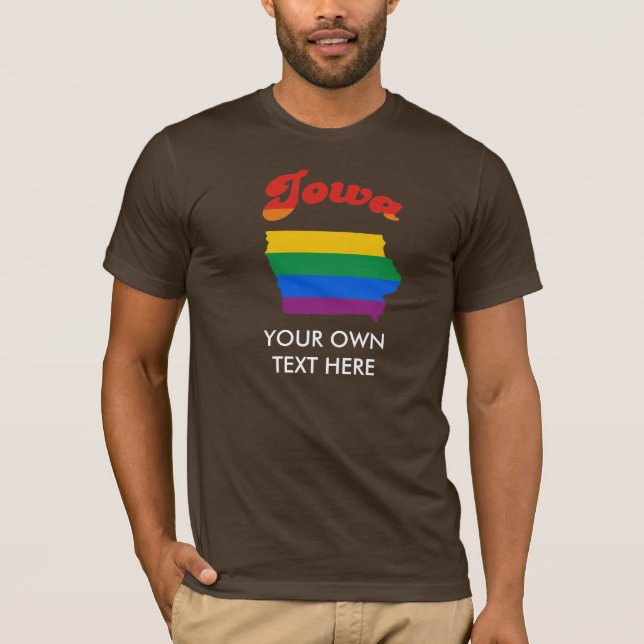 IOWA GAY PRIDE T-SHIRT (Framsida)