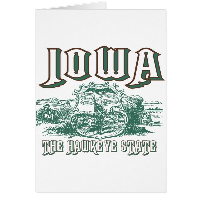 Iowa Hälsningskort (Framsidan)