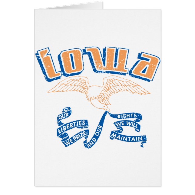 Iowa Hälsningskort (Framsidan)