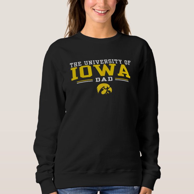 Iowa Hawkeyes Pappa Family Black, officiellt licen T Shirt (Framsida)