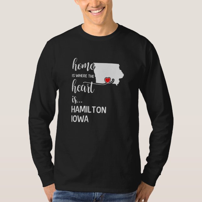 Iowa Hem är Hamilton County T Shirt (Framsida)