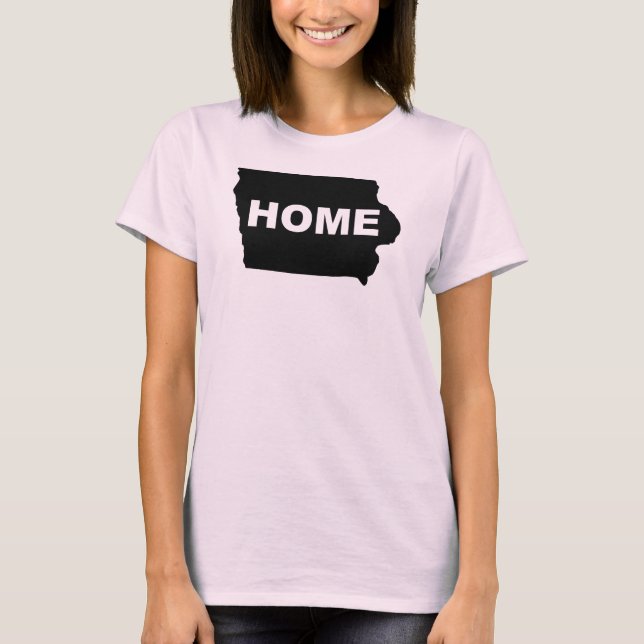 Iowa Hemmet Borta Från Stat T-Shirt tees (Framsida)