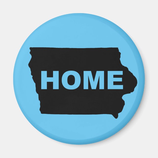 Iowa Home från State Fridge Magnet (Framsidan)