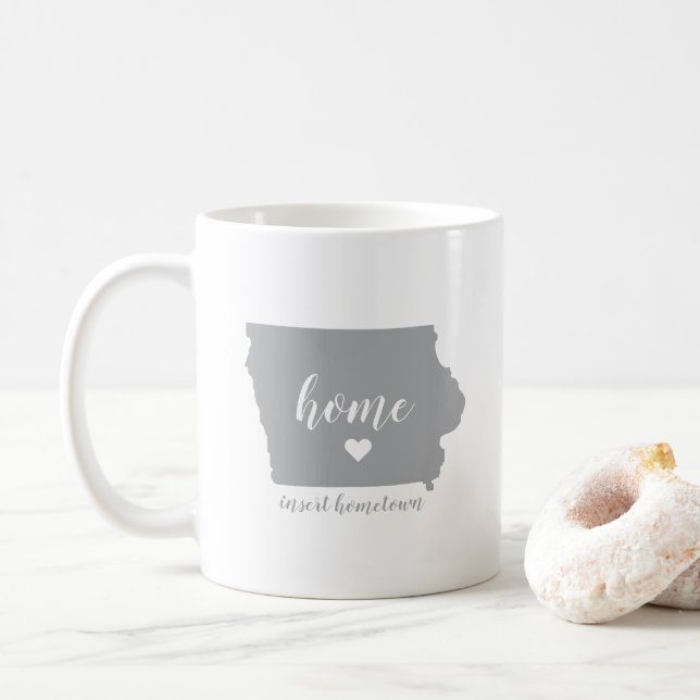 Iowa Hometown Mugg med personanpassning (Med munk)