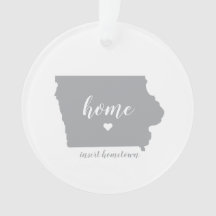 Iowa Hometown Personlig Ornament