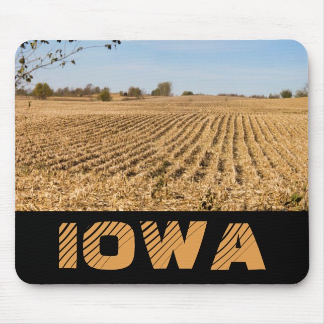 IOWA Iowa Cornfield Panorama Mousepad Musmatta (Framsidan)