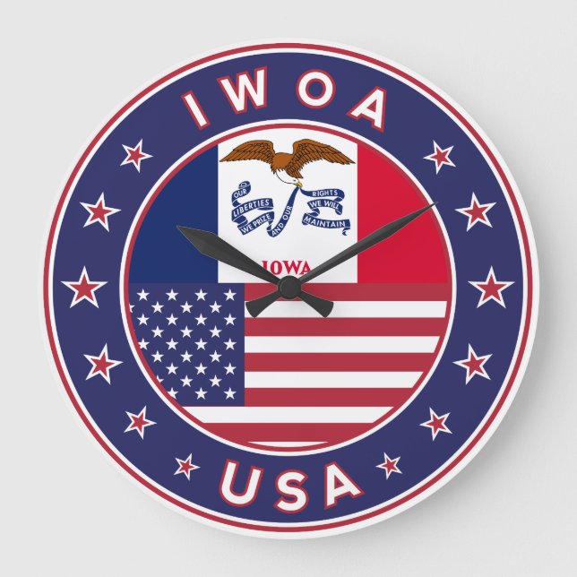 Iowa, Iowa-dekal, påse, klocka (Framsida)
