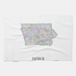 Iowa karta kökshandduk