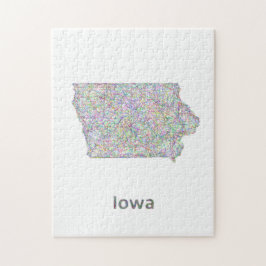 Iowa karta pussel