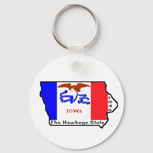 Iowa Keychain Nyckelring (Framsida)