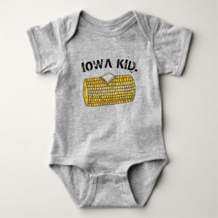 IOWA KID Gult Buttered Maj på Cob Tee