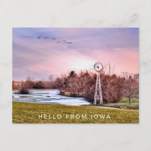 Iowa Land Hej Postcard Vykort