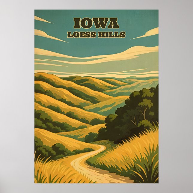 Iowa Loess Backe V02 Poster (Framsidan)