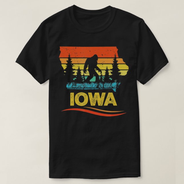Iowa med Bigfoot T Shirt (Design framsida)