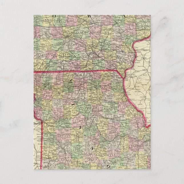 Iowa, Missouri Vykort (Framsida)